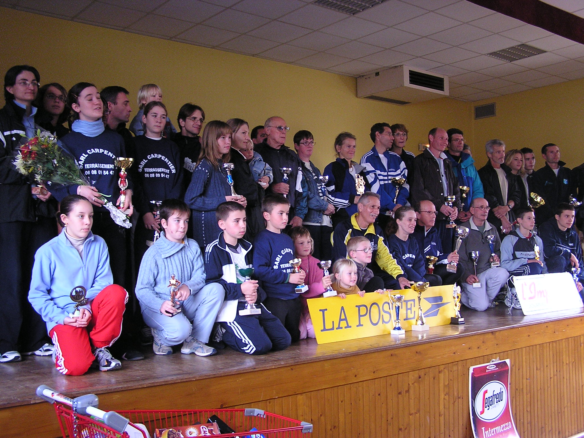 Il y avait du monde sur le podium!!!